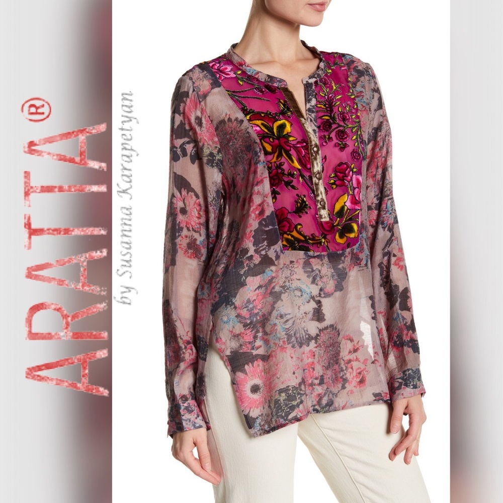 🆕 ARATTA - Deep V-Neck Tunic